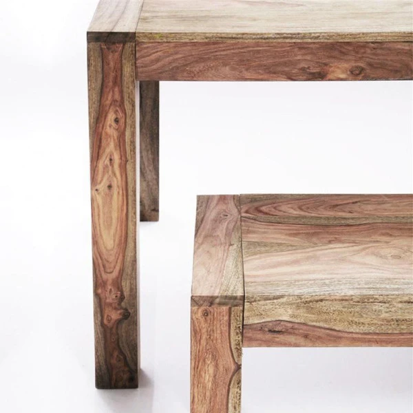 Sheesham Eettafel 3 Sheesham Eettafel - Afbeelding 3