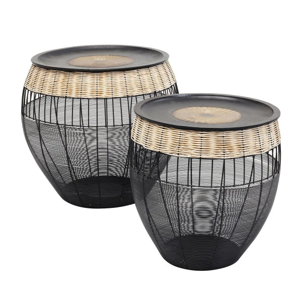 Afrikaanse Salontafel Set 2 Afrikaanse Salontafel Set - Afbeelding 2