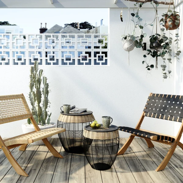 Afrikaanse Salontafel Set 5 Afrikaanse Salontafel Set - Afbeelding 5