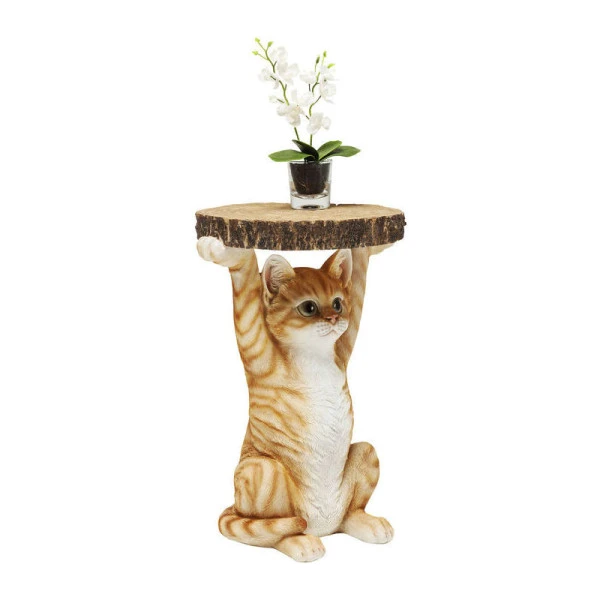 Bijzettafeltje Oranje Kat 2 Bijzettafeltje Oranje Kat - Afbeelding 2