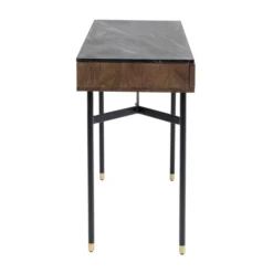 Sidetable Van Acacia En Marmer -VTwonen Verkoopwinkel kare design apiano bureau van acacia en marmer 04