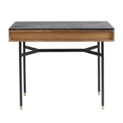 Sidetable Van Acacia En Marmer -VTwonen Verkoopwinkel kare design apiano bureau van acacia en marmer 05