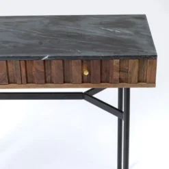 Sidetable Van Acacia En Marmer -VTwonen Verkoopwinkel kare design apiano bureau van acacia en marmer 12