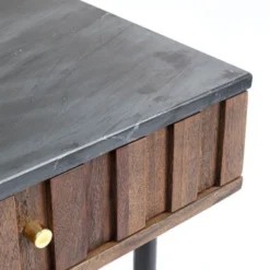 Sidetable Van Acacia En Marmer -VTwonen Verkoopwinkel kare design apiano bureau van acacia en marmer 14