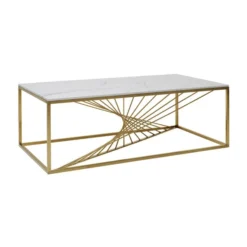 Salontafel Messing En Marmer