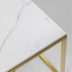 Salontafel Messing En Marmer -VTwonen Verkoopwinkel kare design art marble salontafel messing en marmer 08