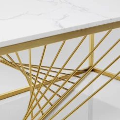 Salontafel Messing En Marmer -VTwonen Verkoopwinkel kare design art marble salontafel messing en marmer 11