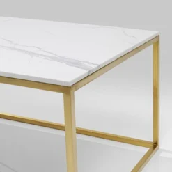 Salontafel Messing En Marmer -VTwonen Verkoopwinkel kare design art marble salontafel messing en marmer 12