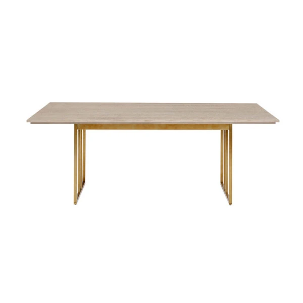 Design Eettafel Hout Met Koper 2 Design Eettafel Hout Met Koper - Afbeelding 2