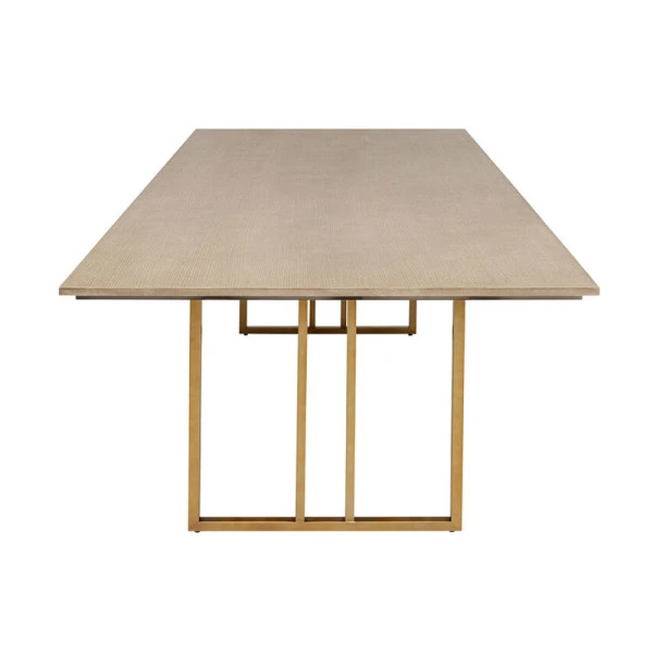 Design Eettafel Hout Met Koper 3 Design Eettafel Hout Met Koper - Afbeelding 3