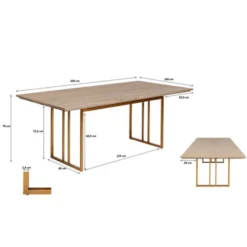 Design Eettafel Hout Met Koper 19 Design Eettafel Hout Met Koper -VTwonen Verkoopwinkel kare design cesaro design eettafel hout met koper 08 1