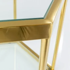 Zeshoekige Bijzettafel Goud -VTwonen Verkoopwinkel kare design comb gold zeshoekige bijzettafel goud 011