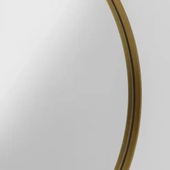Gouden Kaptafel Met Ronde Spiegel -VTwonen Verkoopwinkel kare design curve gouden kaptafel met ronde spiegel 10
