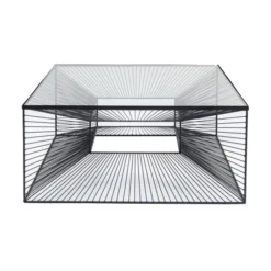 Vierkante Salontafel Staaldraad