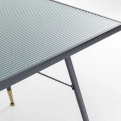 Zwarte Eettafel Met Ribbelglas 9 Zwarte Eettafel Met Ribbelglas -VTwonen Verkoopwinkel kare design gomera zwarte eettafel met ribbelglas 04