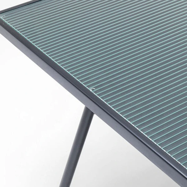 Zwarte Eettafel Met Ribbelglas 5 Zwarte Eettafel Met Ribbelglas - Afbeelding 5
