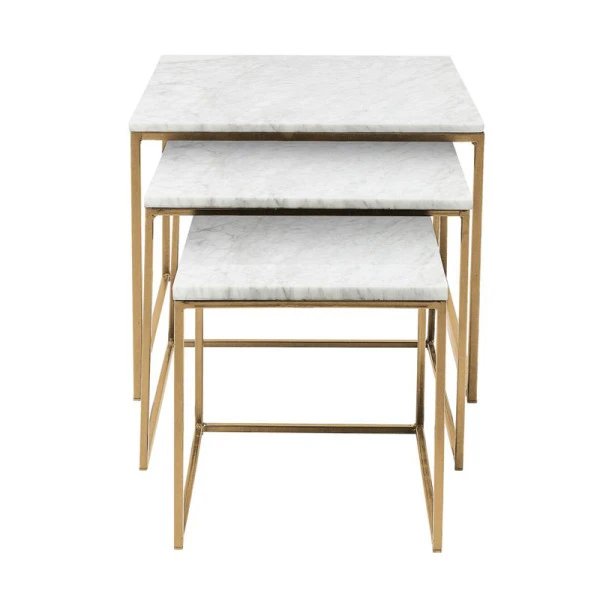 Bijzettafelset Marmer Met Goud 1 Bijzettafelset Marmer Met Goud