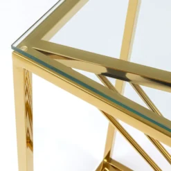 Design Sidetable Met Glas -VTwonen Verkoopwinkel kare design laser design sidetable met glas 07