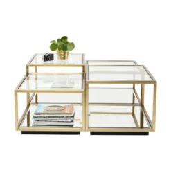 Gouden Salontafelset 11 Gouden Salontafelset -VTwonen Verkoopwinkel kare design luigi gold gouden salontafelset 01