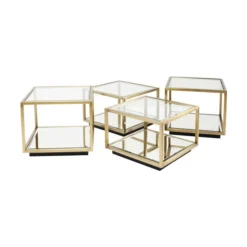 Gouden Salontafelset 10 Gouden Salontafelset -VTwonen Verkoopwinkel kare design luigi gold gouden salontafelset 02