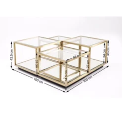 Gouden Salontafelset 13 Gouden Salontafelset -VTwonen Verkoopwinkel kare design luigi gold gouden salontafelset 07