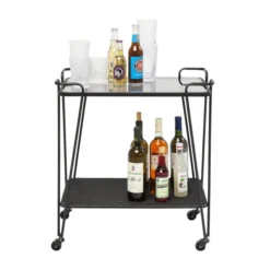 Metalen Trolley -VTwonen Verkoopwinkel kare design mesh metalen trolley 83673 001