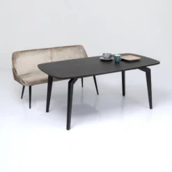 Zwarte Design Eettafel Hout -VTwonen Verkoopwinkel kare design milano zwarte design eettafel hout 06