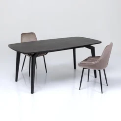 Zwarte Design Eettafel Hout -VTwonen Verkoopwinkel kare design milano zwarte design eettafel hout 07