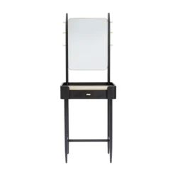 Zwarte Design Kaptafel Met Spiegel