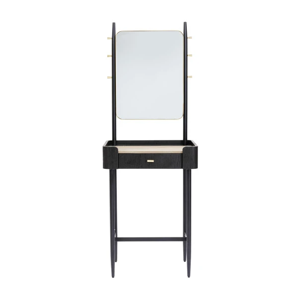 Zwarte Design Kaptafel Met Spiegel 1 Zwarte Design Kaptafel Met Spiegel