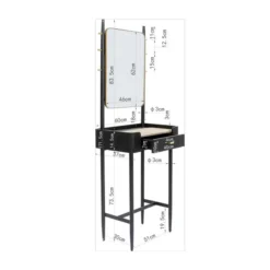 Zwarte Design Kaptafel Met Spiegel 19 Zwarte Design Kaptafel Met Spiegel -VTwonen Verkoopwinkel kare design milano zwarte design kaptafel met spiegel 08