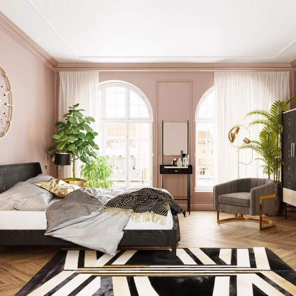 Zwarte Design Kaptafel Met Spiegel 5 Zwarte Design Kaptafel Met Spiegel - Afbeelding 5