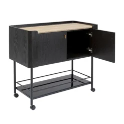 Zwarte Design Wijnkast Trolley -VTwonen Verkoopwinkel kare design milano zwarte design wijnkast trolley 05