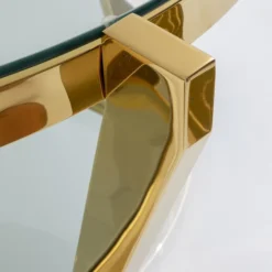 Gouden Salontafel Rond -VTwonen Verkoopwinkel kare design monocolo gold gouden salontafel rond 04