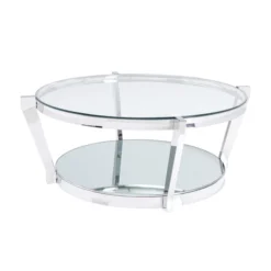 Zilveren Salontafel Rond