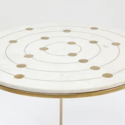 Bijzettafelset Messing Marmer -VTwonen Verkoopwinkel kare design mystic bijzettafelset messing marmer 83447 003