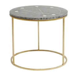 Bijzettafelset Messing Marmer -VTwonen Verkoopwinkel kare design mystic bijzettafelset messing marmer 83447 009