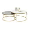 Design Salontafelset Rond Marmer