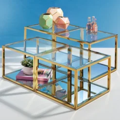 Gouden Design Salontafelset -VTwonen Verkoopwinkel kare design orion gold gouden design salontafelset 04