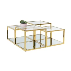 Gouden Design Salontafelset -VTwonen Verkoopwinkel kare design orion gold gouden design salontafelset 06