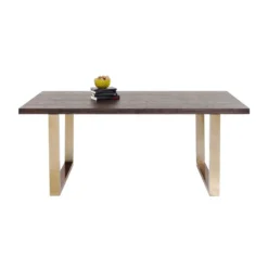 Eettafel Donker Hout Met Goud