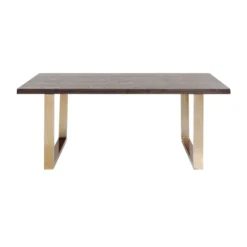 VTwonen Verkoopwinkel -VTwonen Verkoopwinkel kare design osaka eettafel hout messing poten 83879 006