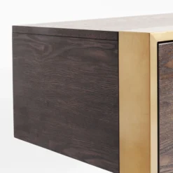 Houten Sidetable Met Messing 16 Houten Sidetable Met Messing -VTwonen Verkoopwinkel kare design osaka houten sidetable met messing 83880 002