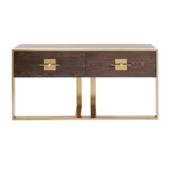 Houten Sidetable Met Messing 14 Houten Sidetable Met Messing -VTwonen Verkoopwinkel kare design osaka houten sidetable met messing 83880 006