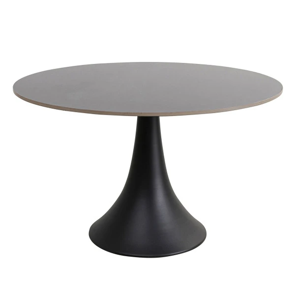 Zwarte Ronde Eettafel 1 Zwarte Ronde Eettafel