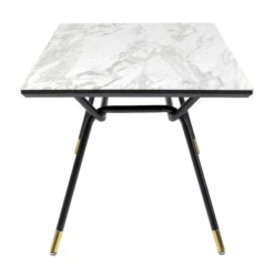 Retro Eettafel Marmer Look -VTwonen Verkoopwinkel kare design south beach retro eettafel met marmer 07