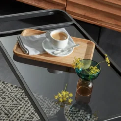 Zwarte Keukentrolley Met Glas 10 Zwarte Keukentrolley Met Glas -VTwonen Verkoopwinkel kave home duilia zwarte keukentrolley met glas 02 1