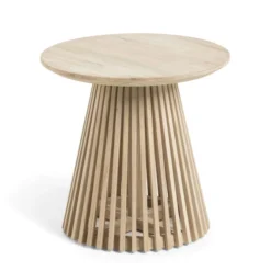 Ronde Bijzettafel Van Hout