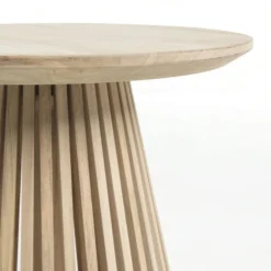 Ronde Bijzettafel Van Hout -VTwonen Verkoopwinkel kave home jeanette ronde bijzettafel van hout 03