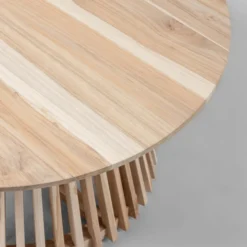 Ronde Salontafel Teakhout -VTwonen Verkoopwinkel kave home jeanette ronde salontafel van hout 03